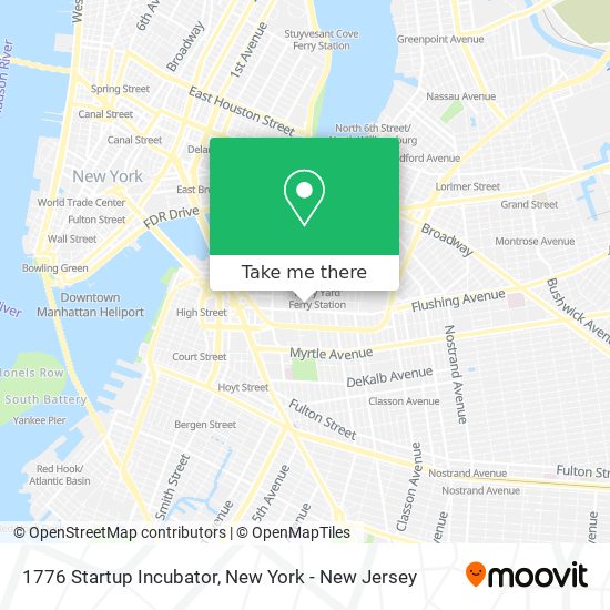 1776 Startup Incubator map