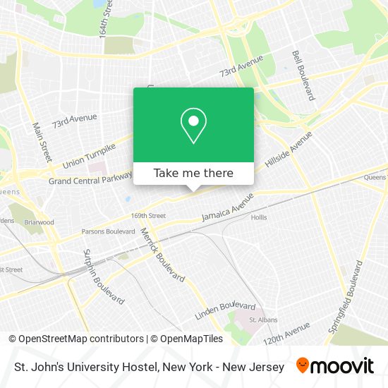 Mapa de St. John's University Hostel