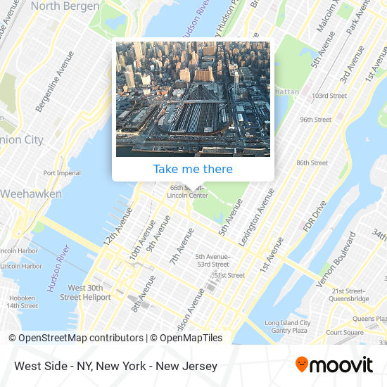 Mapa de West Side - NY