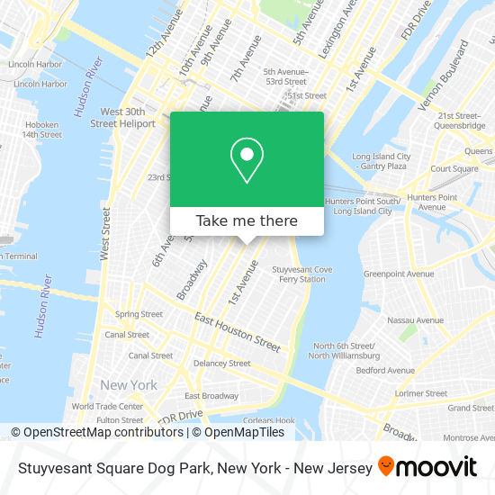 Stuyvesant Square Dog Park map