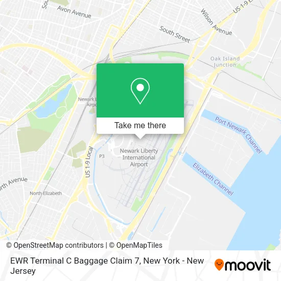 EWR Terminal C Baggage Claim 7 map