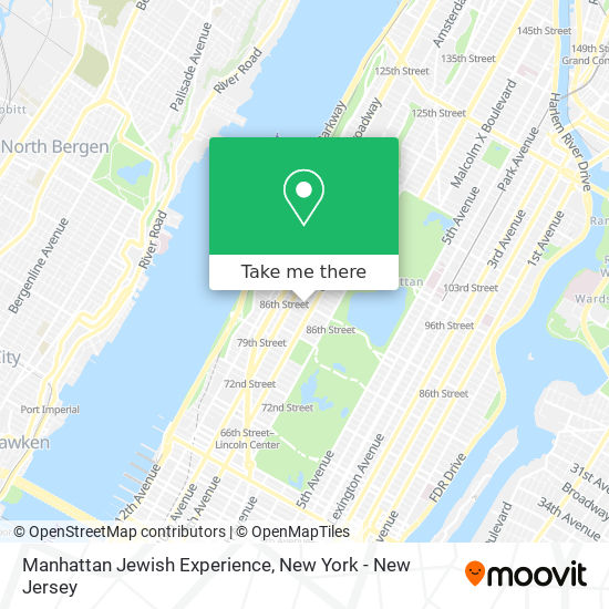 Manhattan Jewish Experience map