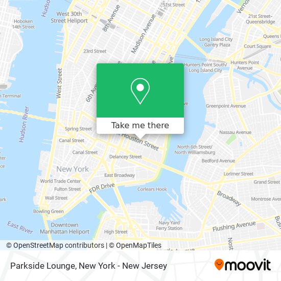 Parkside Lounge map