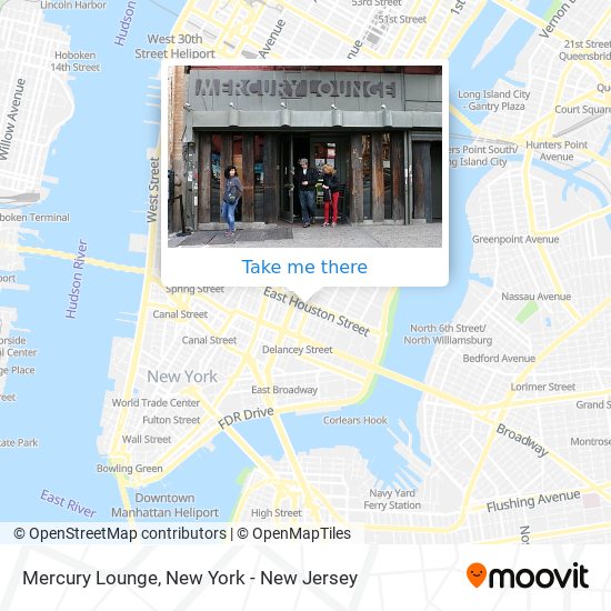 Mapa de Mercury Lounge