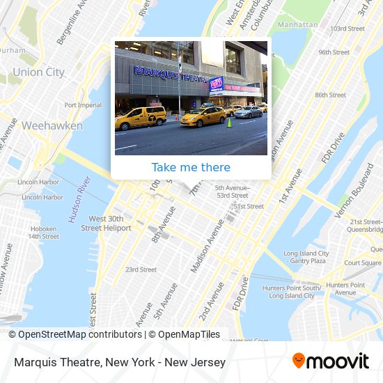 Marquis Theatre map