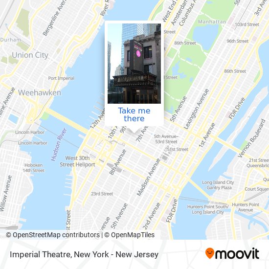 Imperial Theatre map