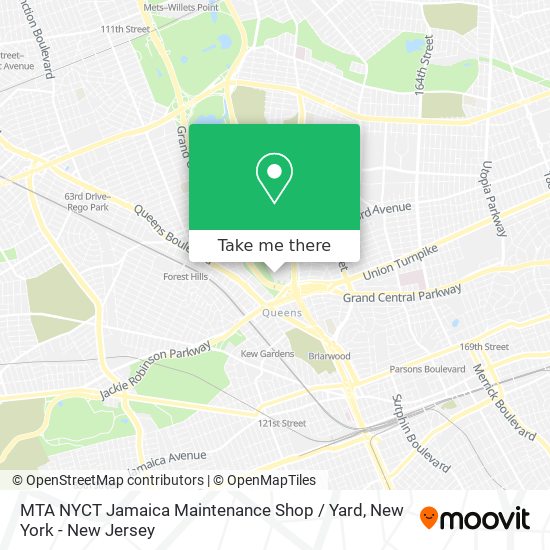Mapa de MTA NYCT Jamaica Maintenance Shop / Yard