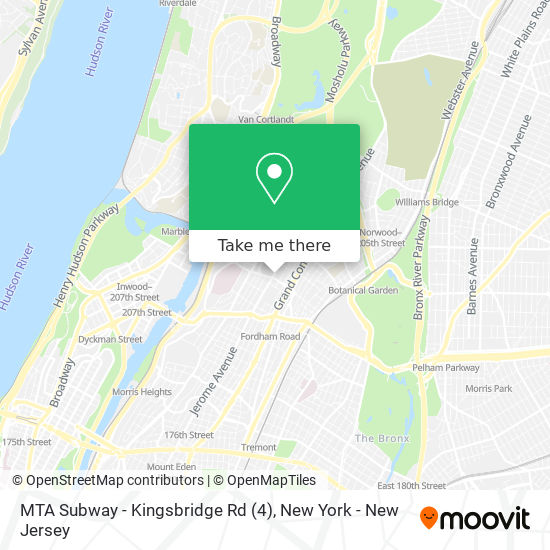 Mapa de MTA Subway - Kingsbridge Rd (4)