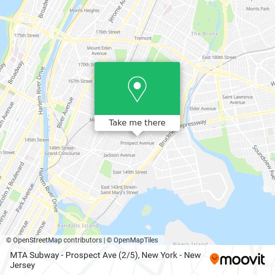 MTA Subway - Prospect Ave (2 / 5) map