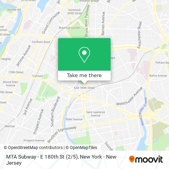 Mapa de MTA Subway - E 180th St (2/5)