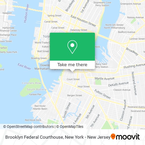 Brooklyn Federal Courthouse map