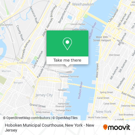 Hoboken Municipal Courthouse map