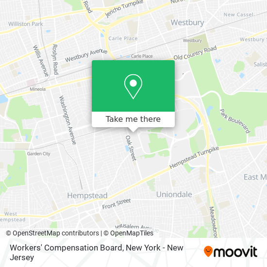 Workers' Compensation Board map