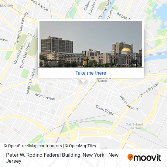 Peter W. Rodino Federal Building map