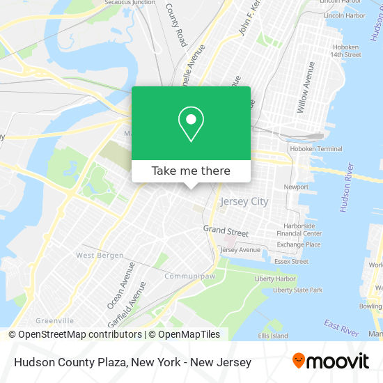 Hudson County Plaza map