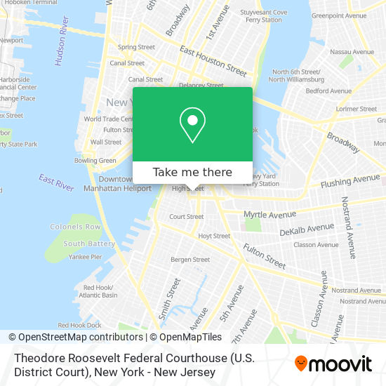 Mapa de Theodore Roosevelt Federal Courthouse (U.S. District Court)