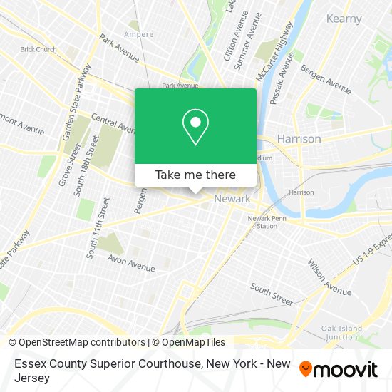 Essex County Superior Courthouse map