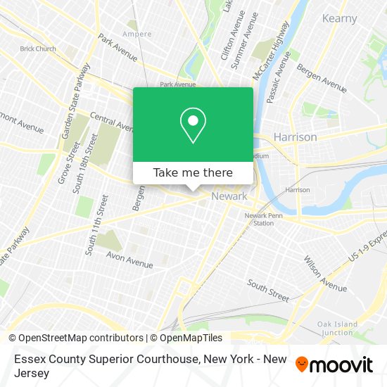 Mapa de Essex County Superior Courthouse