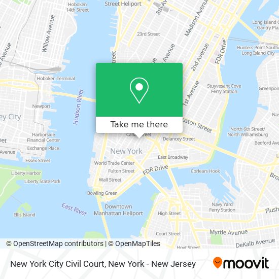 New York City Civil Court map