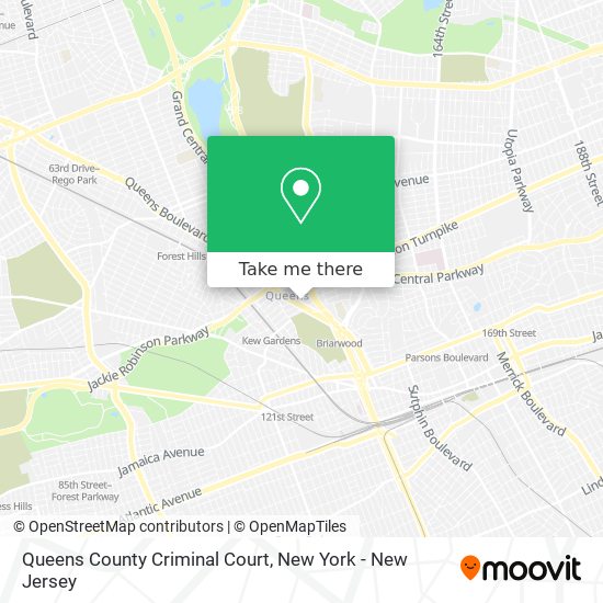 Queens County Criminal Court map