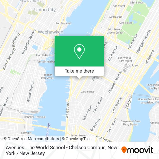 Mapa de Avenues: The World School - Chelsea Campus