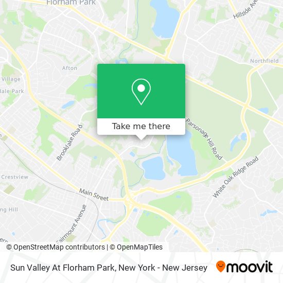 Sun Valley At Florham Park map