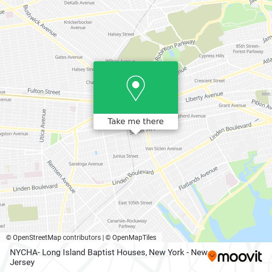 Mapa de NYCHA- Long Island Baptist Houses