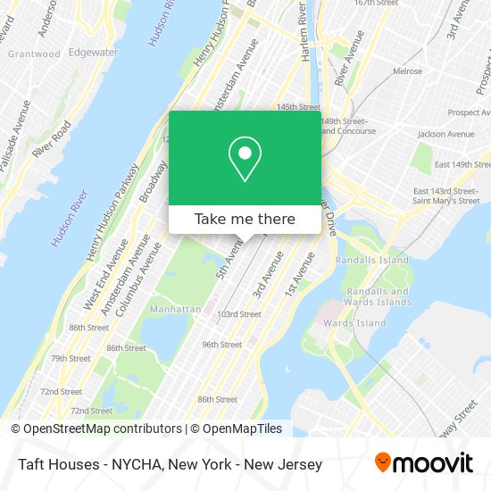 Taft Houses - NYCHA map