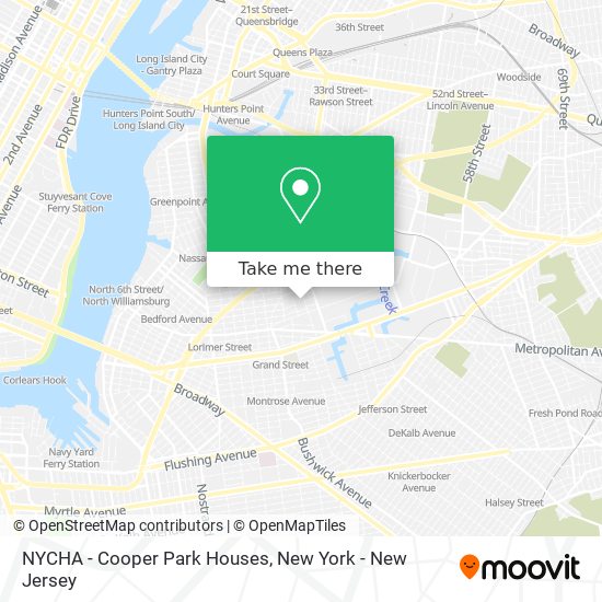 NYCHA - Cooper Park Houses map