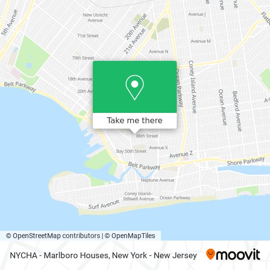NYCHA - Marlboro Houses map