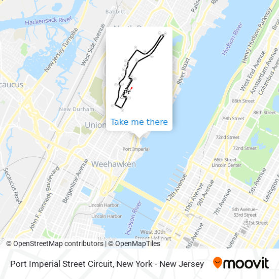 Port Imperial Street Circuit map