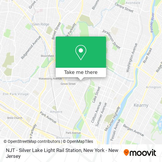 NJT - Silver Lake Light Rail Station map