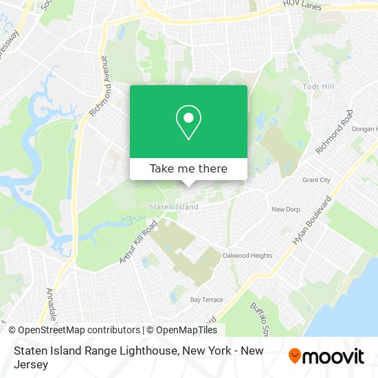 Mapa de Staten Island Range Lighthouse