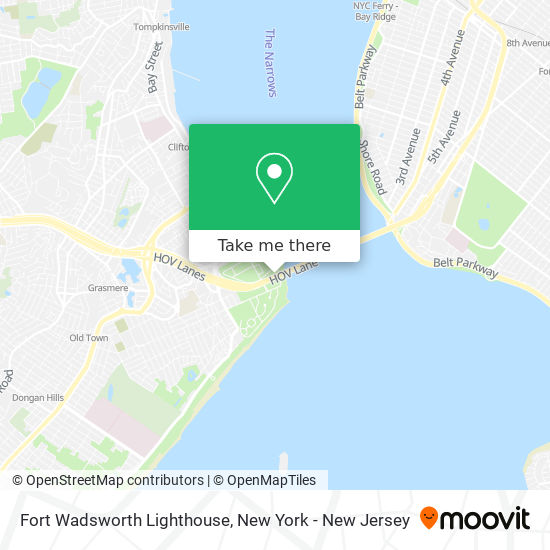 Fort Wadsworth Lighthouse map