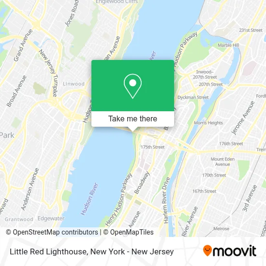 Little Red Lighthouse map