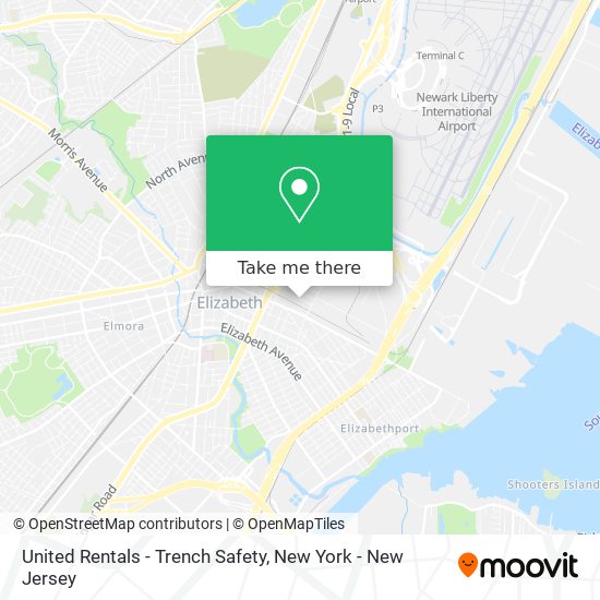 Mapa de United Rentals - Trench Safety