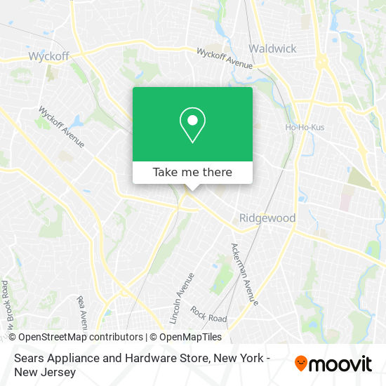 Mapa de Sears Appliance and Hardware Store