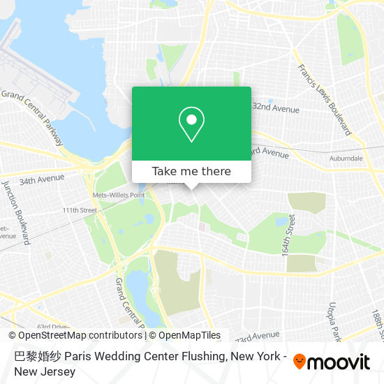 Mapa de 巴黎婚纱 Paris Wedding Center Flushing