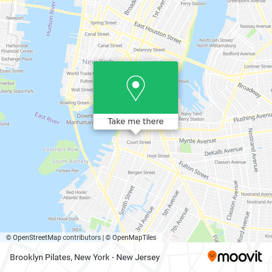 Brooklyn Pilates map