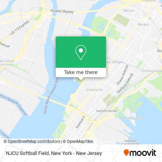 NJCU Softball Field map