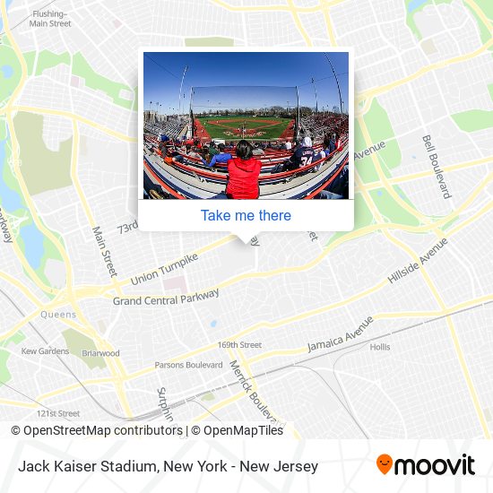 Jack Kaiser Stadium map