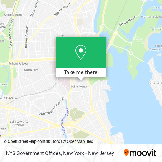 NYS Government Offices map