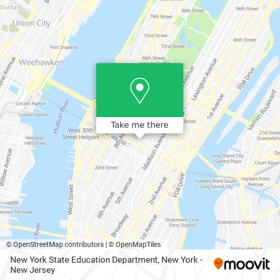 Mapa de New York State Education Department