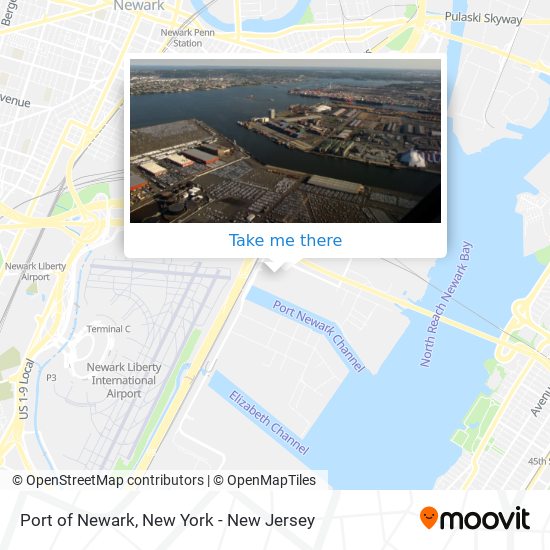 Port of Newark map