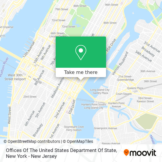Mapa de Offices Of The United States Department Of State