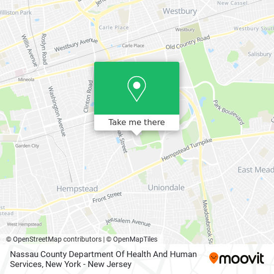 Nassau County Department Of Health And Human Services map