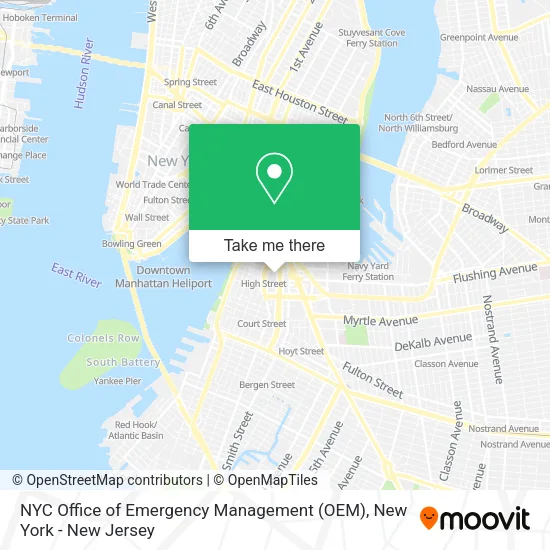NYC Office of Emergency Management (OEM) map
