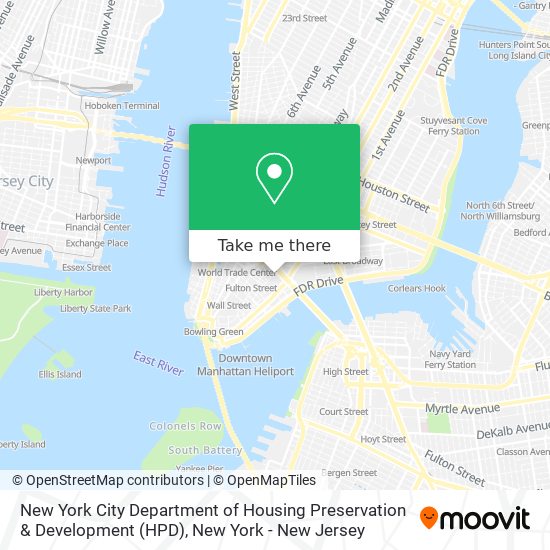 Mapa de New York City Department of Housing Preservation & Development (HPD)