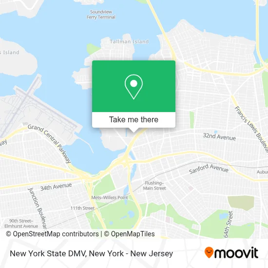 New York State DMV map