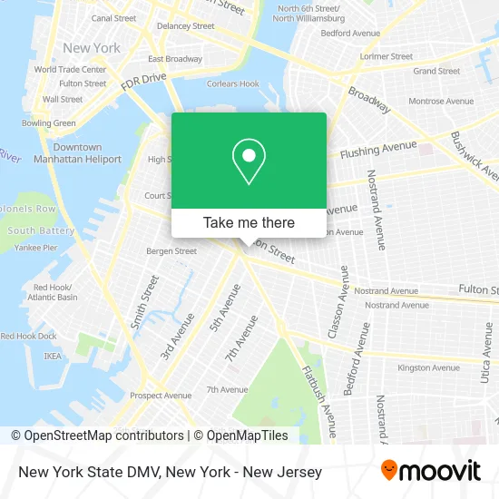 New York State DMV map